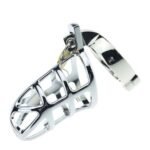 Cinto de castidade vazado com anel para o escroto e cadeado - Vipmix - Imagem 2