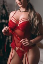 Espartilho com Liga Vermelho