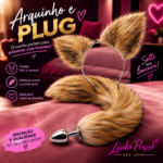 Kit Rabo de Raposa com Tiara de Orelhas Sexy Import