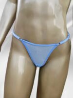 Calcinha de Tule Personalizável cor Azul Claro com Laço - Imagem 2